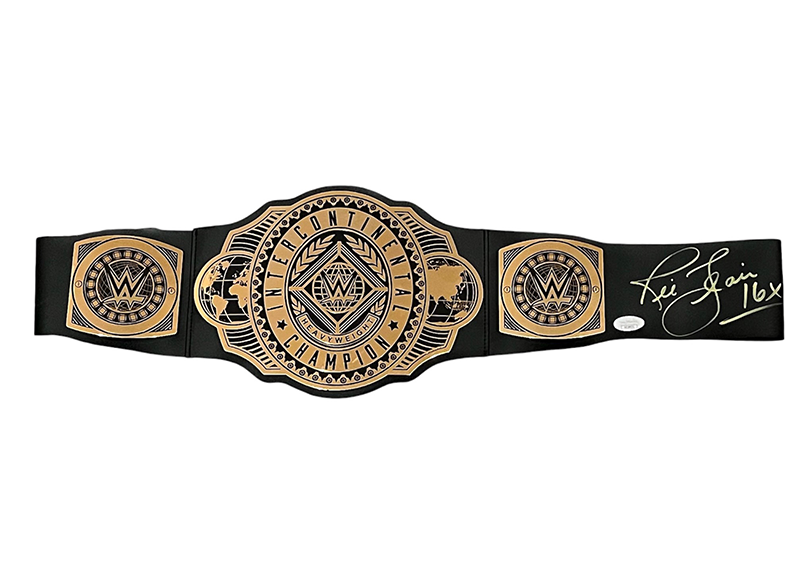 Ric Flair Signed WWE Toy Wrestling Built JSA 16x Inscription