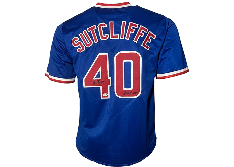Rick Sutcliffe Signed Chicago Blue Baseball Jersey JSA