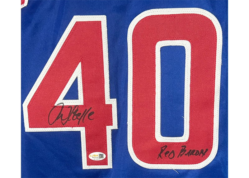 Rick Sutcliffe Signed Chicago Blue Baseball Jersey JSA