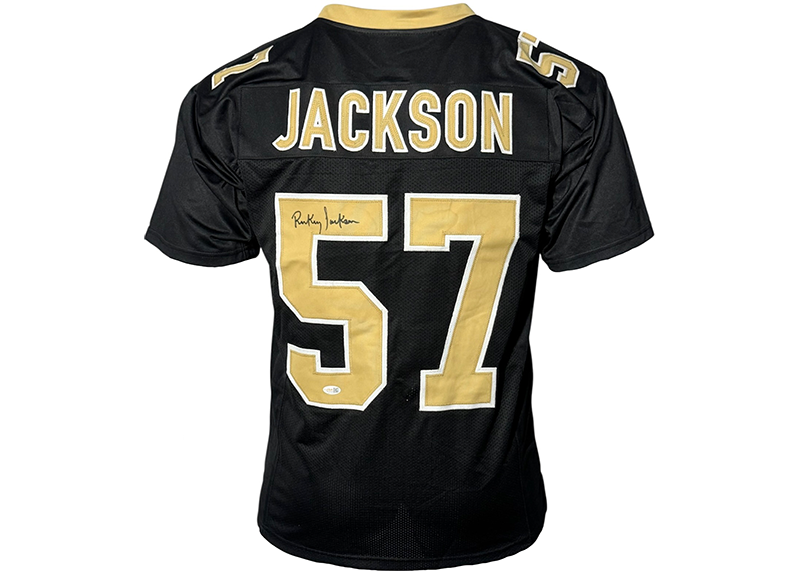 Rickey Jackson Signed New Orleans Black Football Jersey JSA