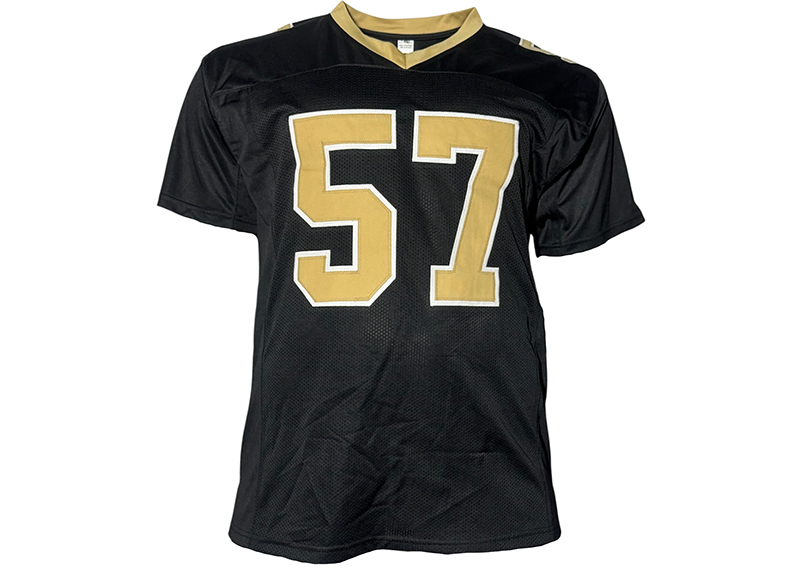 Rickey Jackson Signed New Orleans Black Football Jersey JSA