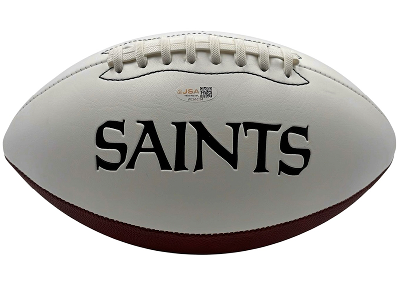 Rickey Jackson Signed New Orleans Saints Logo Football JSA