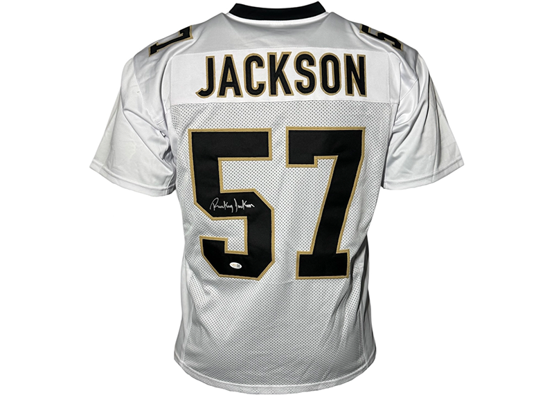 Rickey Jackson Signed New Orleans White Football Jersey JSA