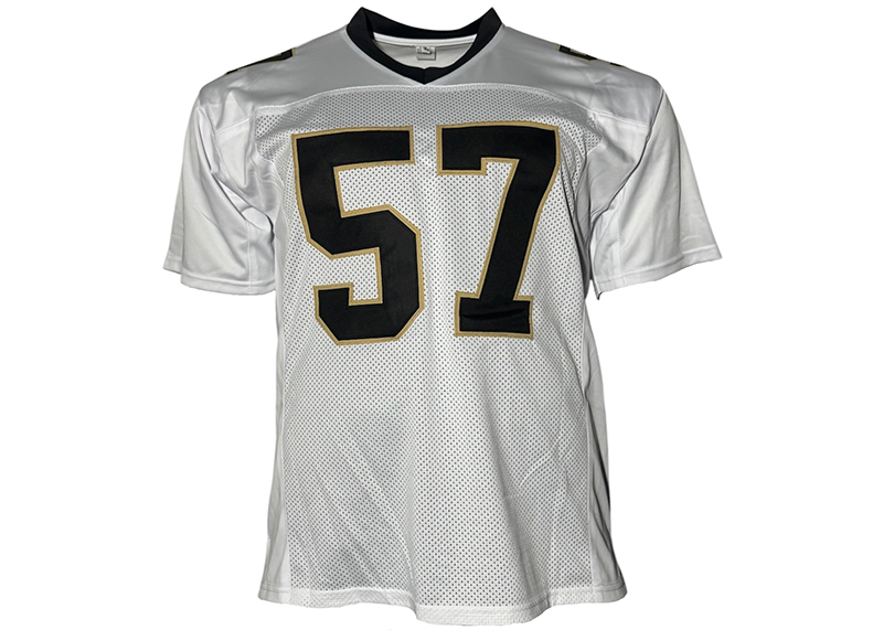 Rickey Jackson Signed New Orleans White Football Jersey JSA