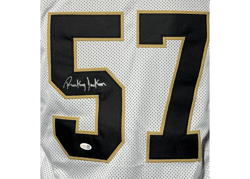 Rickey Jackson Signed New Orleans White Football Jersey JSA