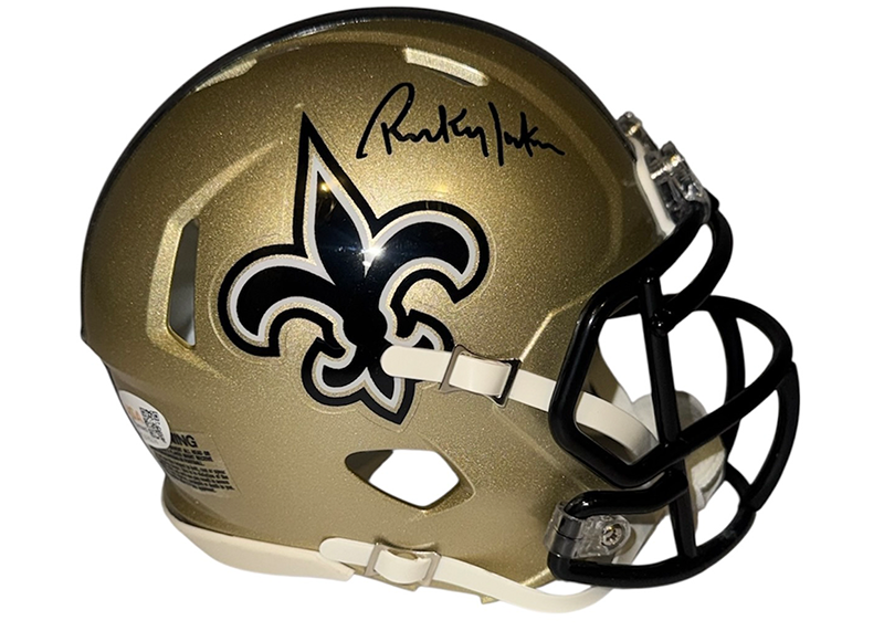 Ricky Jackson Signed New Orleans Saints Speed Mini Helmet JSA