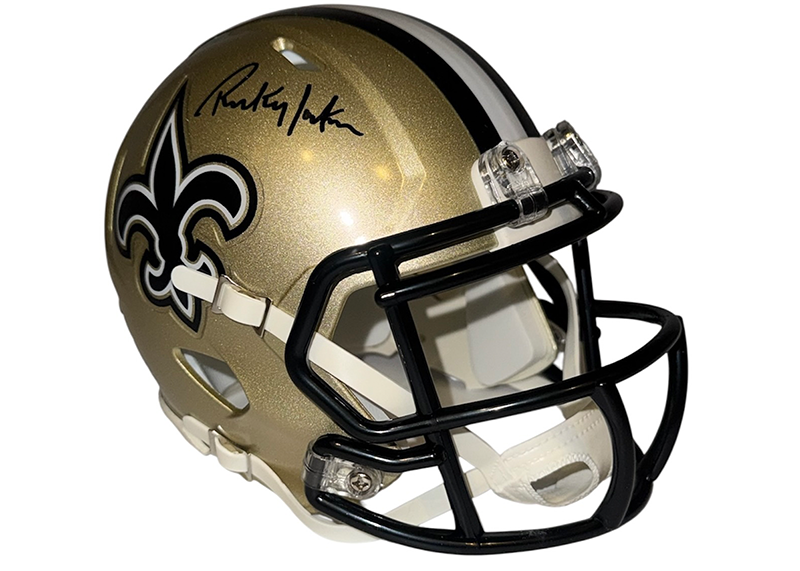 Ricky Jackson Signed New Orleans Saints Speed Mini Helmet JSA