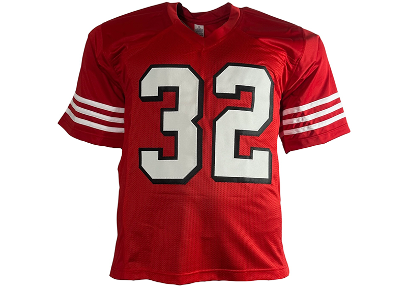 Ricky Watters Signed San Francisco Red Football Jersey JSA