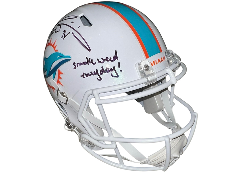 Ricky Williams Signed Miami Dolphins Full Size Helmet Beckett With insc