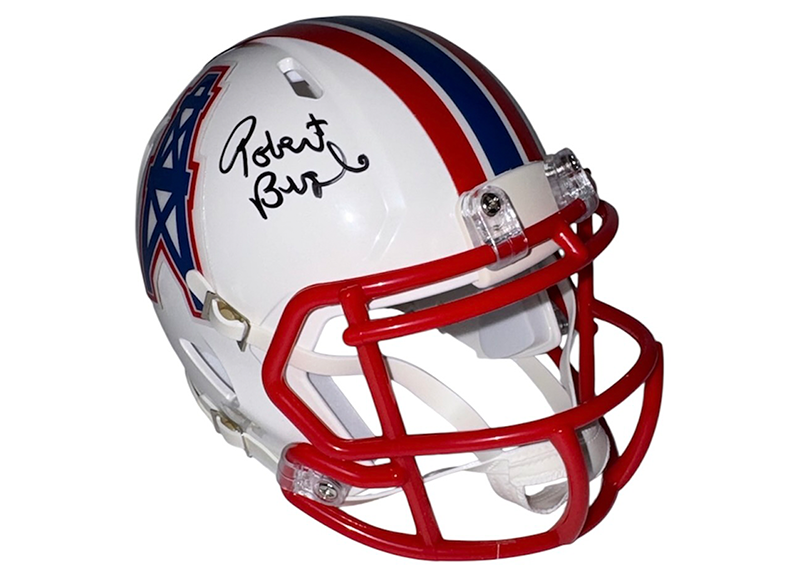 Robert Brazile Signed Houston Oilers TB Mini Helmet JSA