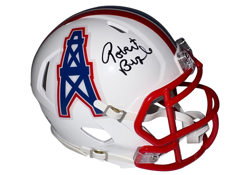 Robert Brazile Signed Houston Oilers TB Mini Helmet JSA