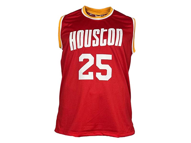 Robert Horry Signed Custom Houston Red Basketball Jersey Beckett