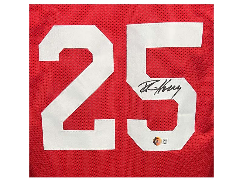 Robert Horry Signed Custom Houston Red Basketball Jersey Beckett