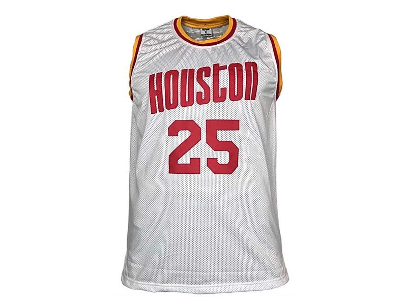 Robert Horry Signed Custom Houston White Basketball Jersey Beckett