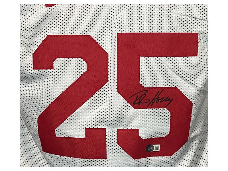 Robert Horry Signed Houston White Basketball Jersey Beckett