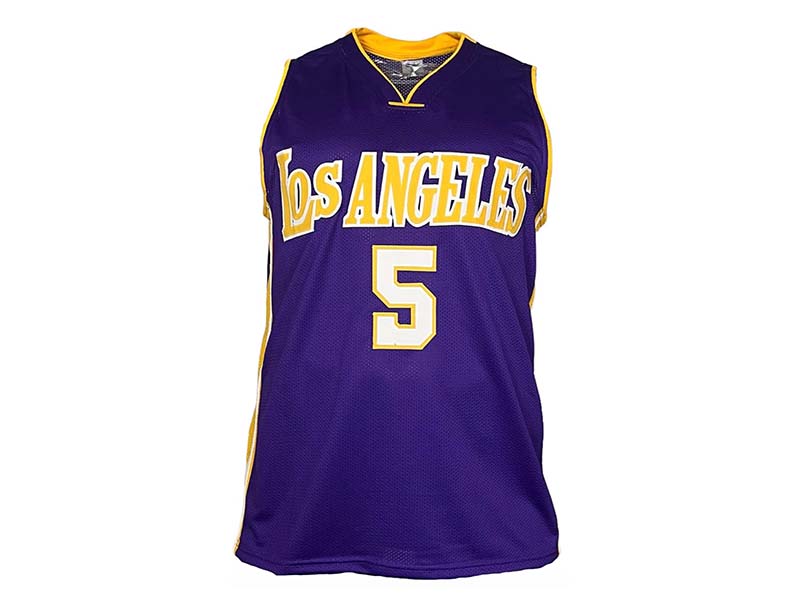 Robert Horry Signed Los Angeles Purple Basketball Jersey Beckett