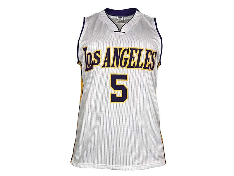Robert Horry Signed Los Angeles White Basketball Jersey Beckett
