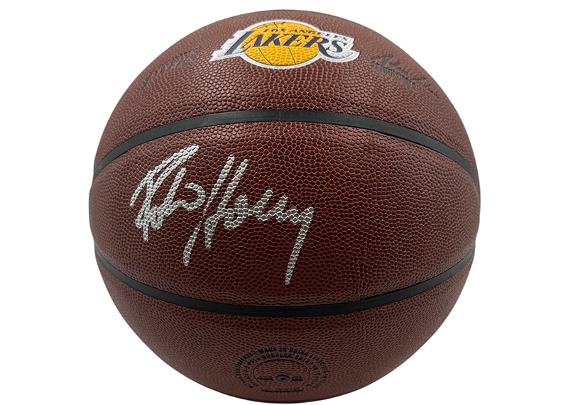 Robert Horry Signed Los Angeles Lakers Wilson Basketball JSA