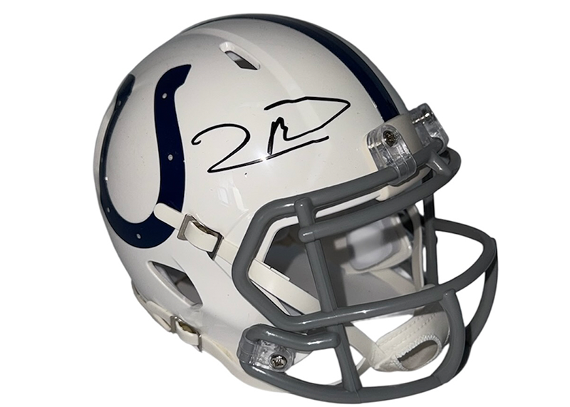 Robert Mathis signed Indianapolis colts Speed Mini Helmet JSA