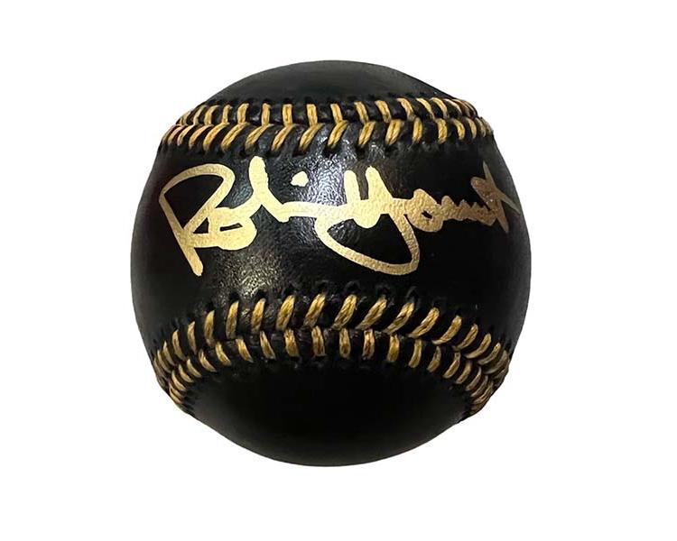 Robin Yount Autographed Official MLB Black Baseball Beckett