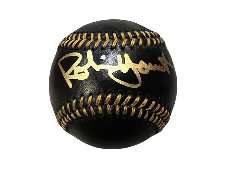 Robin Yount Autographed Official MLB Black Baseball Beckett