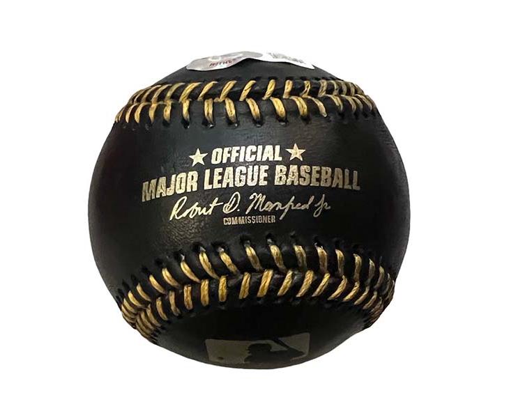 Robin Yount Autographed Official MLB Black Baseball Beckett