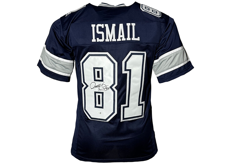 Rocket Ismail Signed Dallas Blue Football Jersey JSA