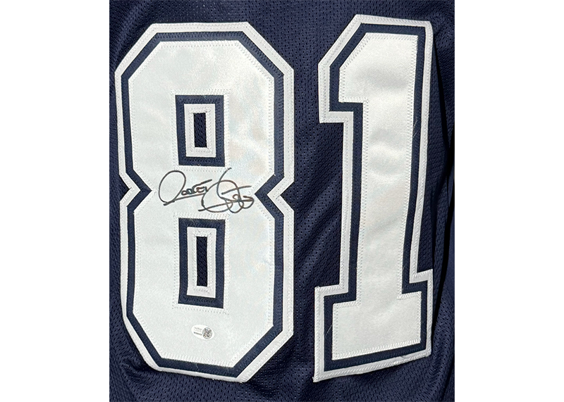 Rocket Ismail Signed Dallas Blue Football Jersey JSA