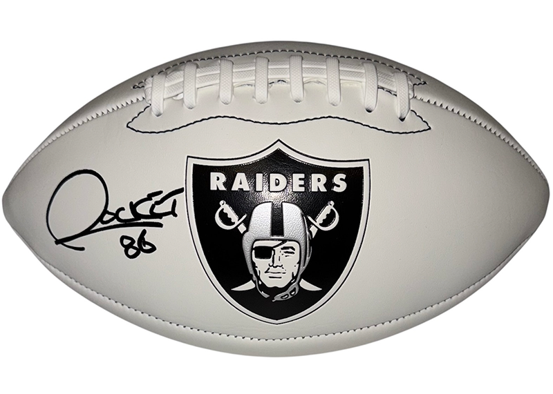 Rocket Ismail Signed Oakland Raiders Football Logo JSA