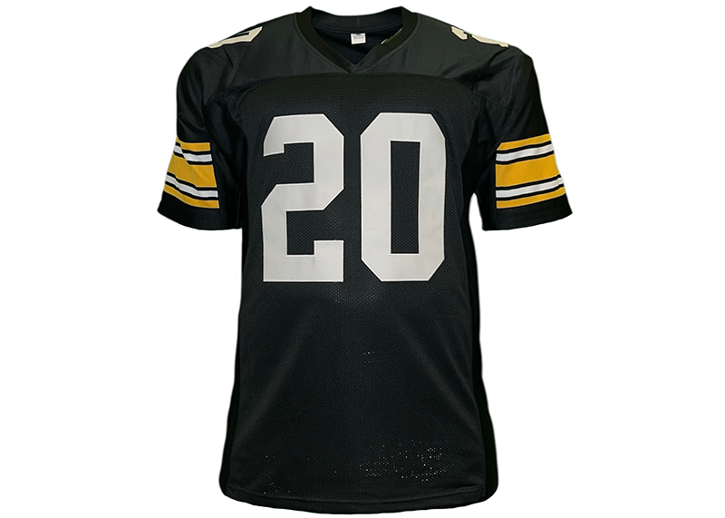 Rocky Bleier Signed Pittsburgh Black Football Jersey Beckett