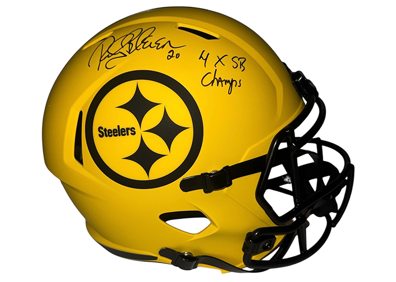 Rocky Bleier Signed Pittsburgh Steelers Rave Full Size Helmet JSA