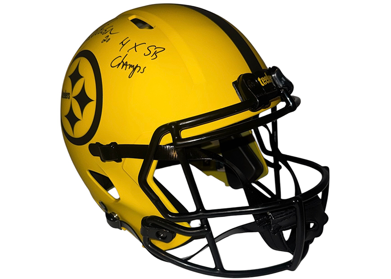 Rocky Bleier Signed Pittsburgh Steelers Rave Full Size Helmet JSA