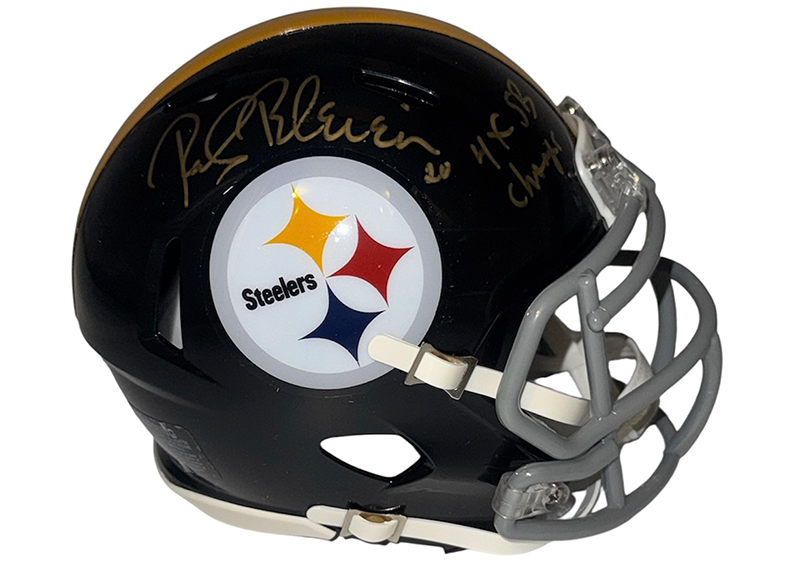 Rocky Bleier Signed Pittsburgh Steelers Speed Mini Helmet JSA
