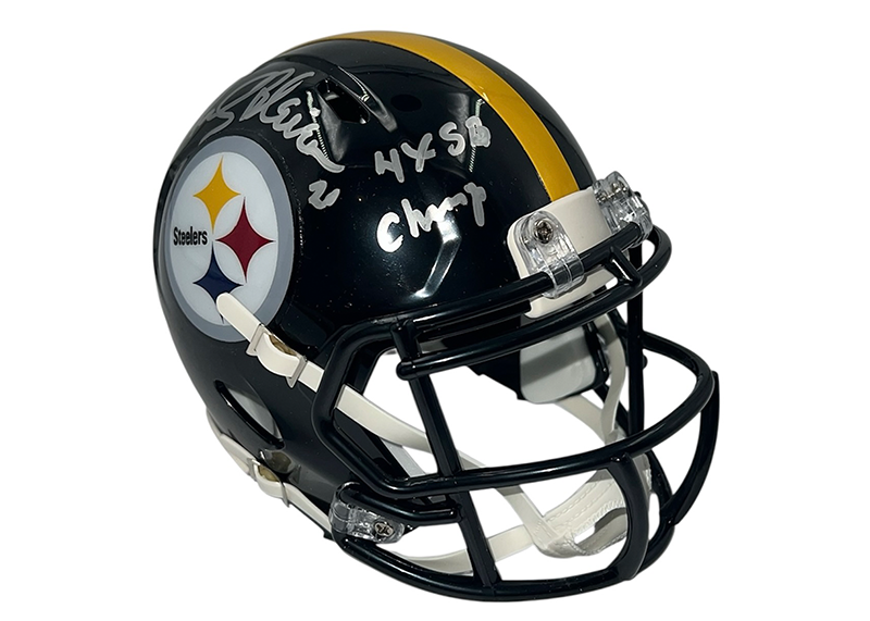 Rocky Bleier Signed Pittsburgh Steelers Speed Mini Helmet JSA Inscription