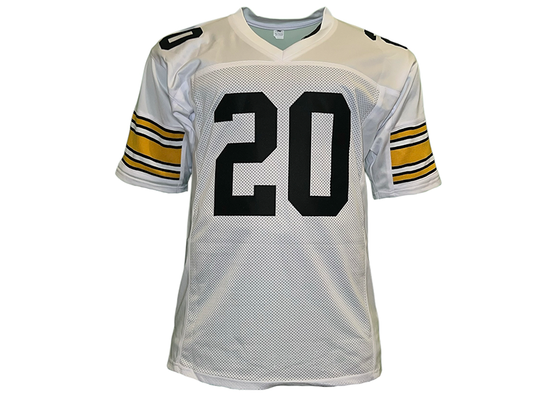 Rocky Bleier Signed Pittsburgh White Football Jersey Beckett