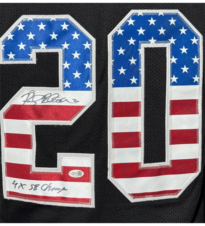 Rocky Bleier "4x SB Champ" Signed Pittsburgh USA Black Jersey JSA