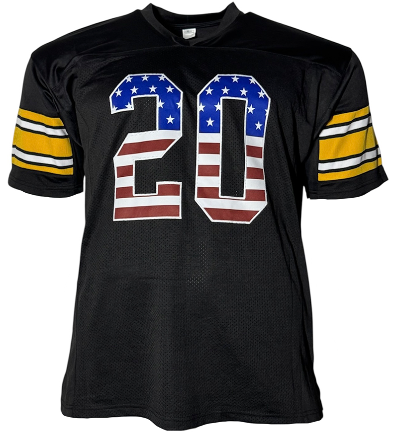 Rocky Bleier "4x SB Champ" Signed Pittsburgh USA Black Jersey JSA