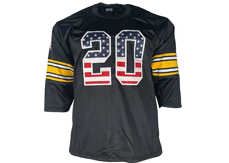 Rocky Bleier "4x SB Champ" Signed Pittsburgh USA Black Jersey Beckett