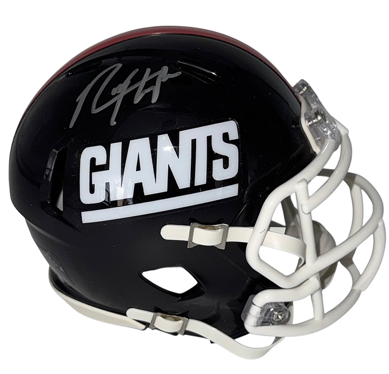 Rodney Hampton Signed New York Giants Eclipse Mini Helmet JSA