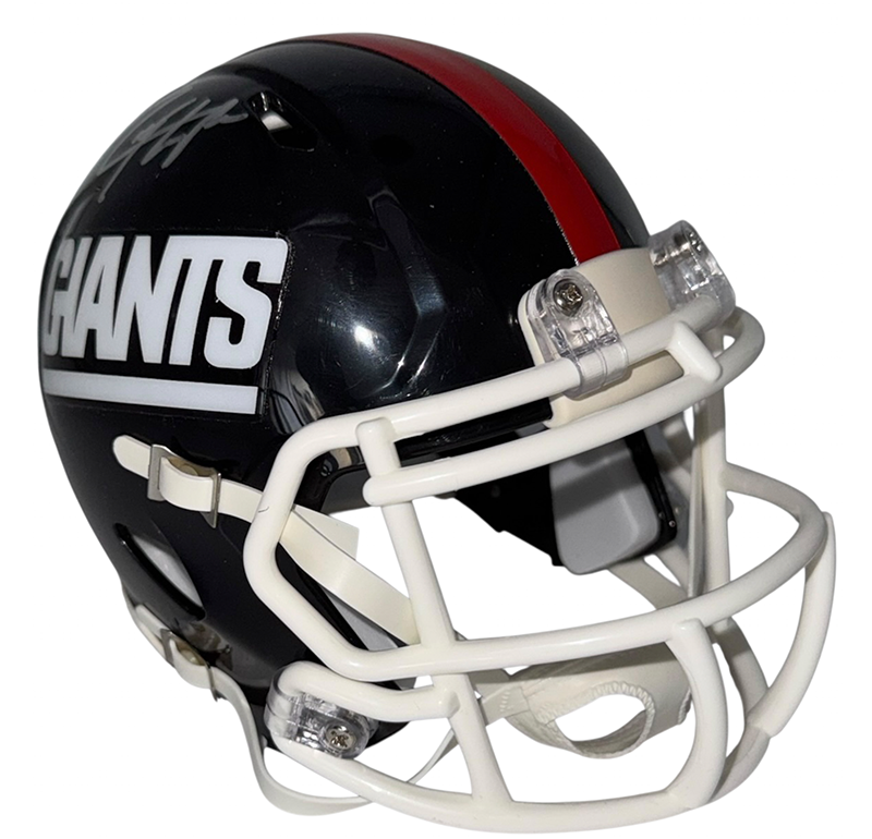 Rodney Hampton Signed New York Giants Eclipse Mini Helmet JSA