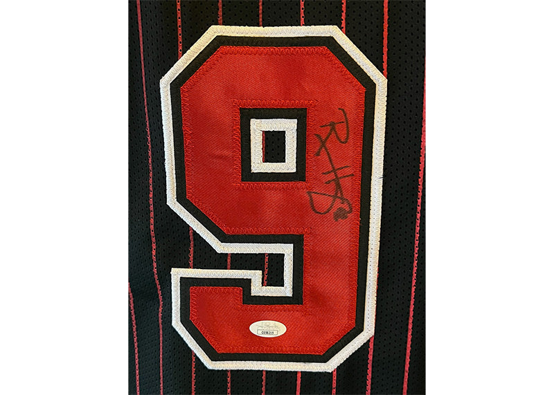 Ron Harper Signed Chicago Pinstripe Basketball Jersey JSA