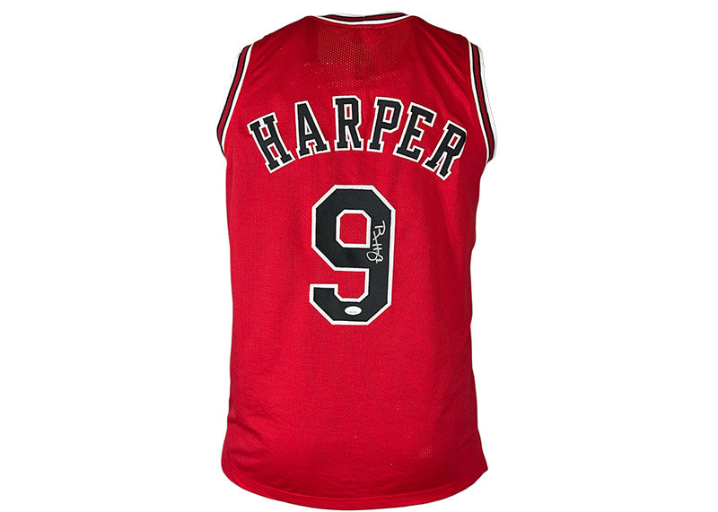 Ron Harper Signed Chicago Red Basketball Jersey JSA