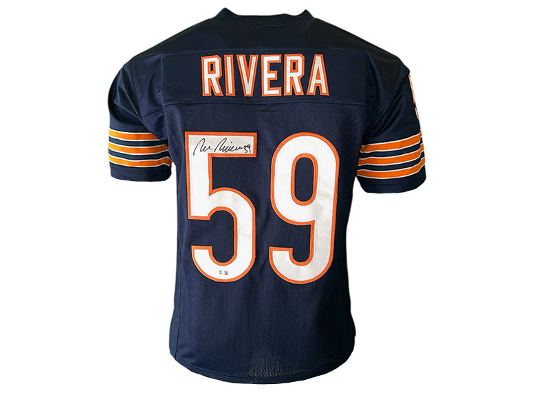 Ron Rivera Signed Chicago Blue Football Jersey JSA