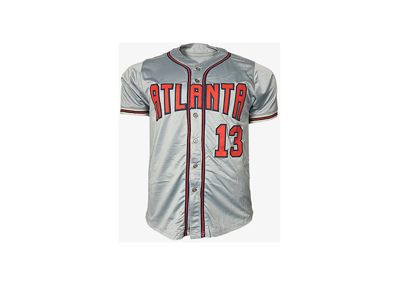 Ronald Acuna Jr. Autographed Grey Atlanta Custom Baseball Jersey JSA