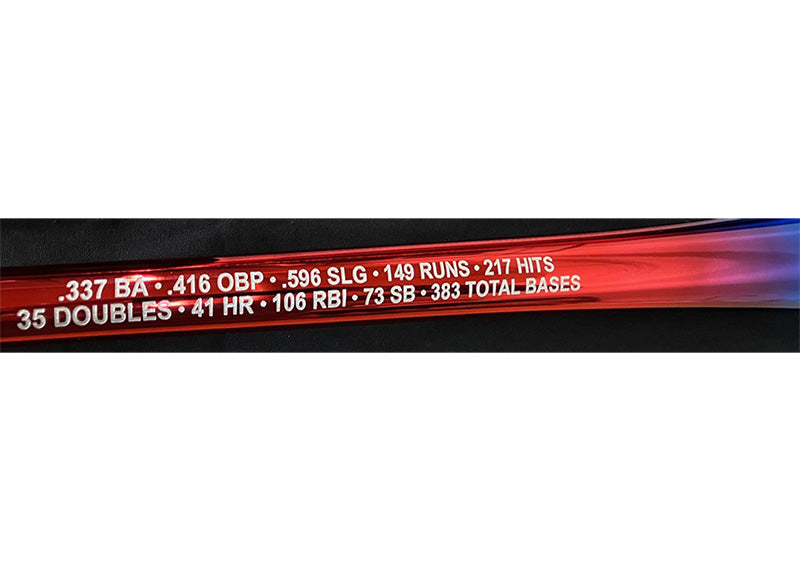 Ronald Acuna Jr Signed 2023 MVP Chrome Splash Art Bat