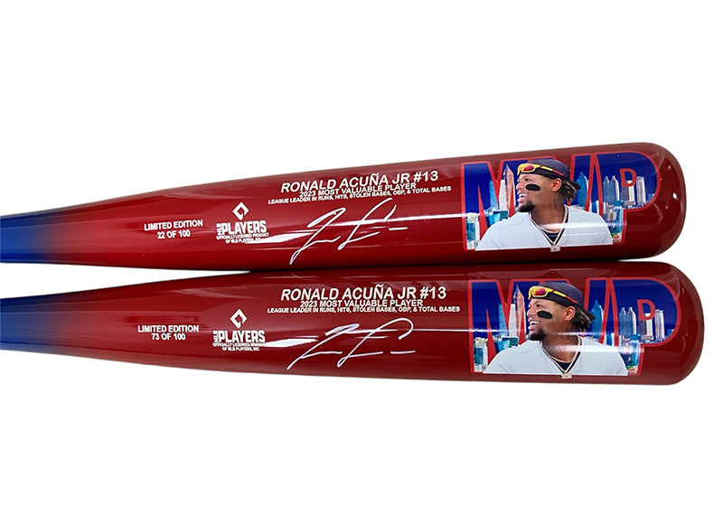 Ronald Acuna Jr Signed 2023 MVP Extremum Art Bat