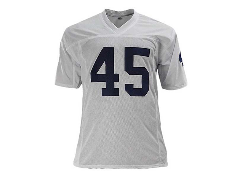 Rudy Ruettiger Signed College White Football Jersey (JSA)