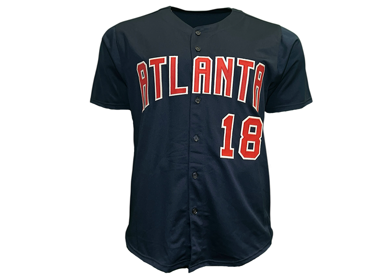 Ryan Klesko Signed Atlanta Blue Baseball Jersey JSA