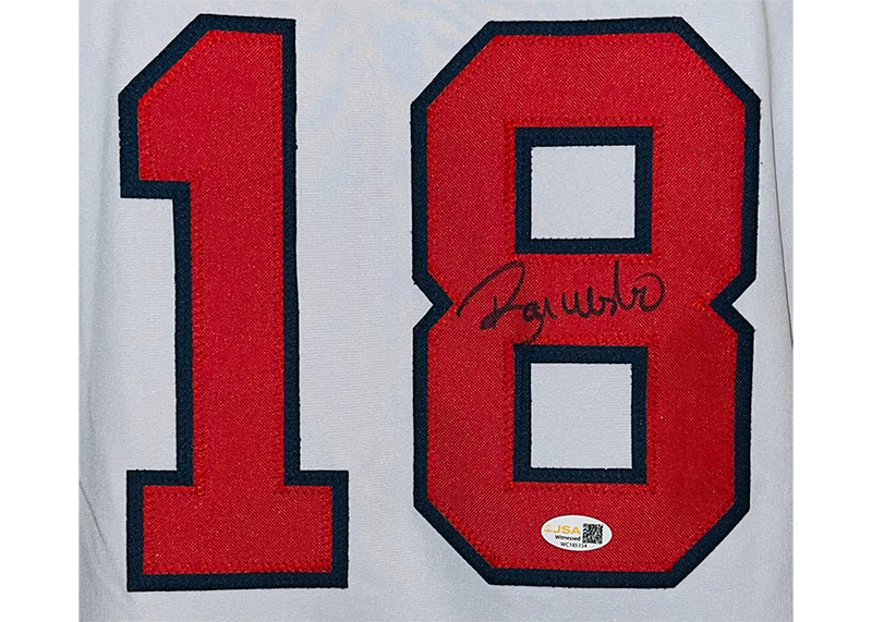 Ryan Klesko Signed Atlanta White Baseball Jersey JSA