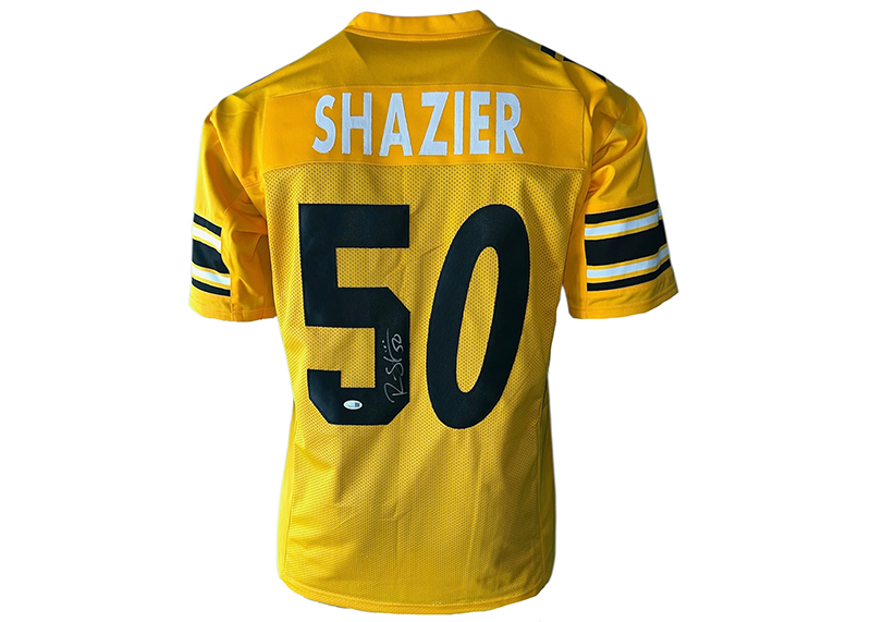 Ryan Shazier Signed Pittsburgh Yellow Football Jersey JSA